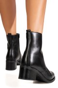 GHETE NEGRE PIELE NATURALA VB264201