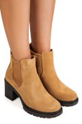 BOTINE MARO PIELE NATURALA INTOARSA IS77356