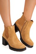BOTINE MARO PIELE NATURALA INTOARSA IS77356