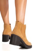 BOTINE MARO PIELE NATURALA INTOARSA IS77356