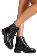 GHETE NEGRE PIELE NATURALA TS77IMA2027