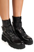 GHETE NEGRE PIELE NATURALA TS77IMA2065