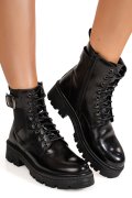 GHETE NEGRE PIELE NATURALA TS77IMA1564
