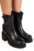 GHETE NEGRE PIELE NATURALA WEERT07