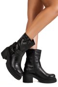 GHETE NEGRE PIELE NATURALA WEERT07