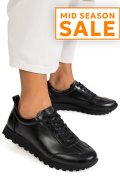 PANTOFI SPORT NEGRI PIELE NATURALA F002-642