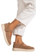 ESPADRILE KHAKI PIELE NATURALA INTOARSA TSP2650
