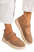 ESPADRILE KHAKI PIELE NATURALA INTOARSA TSP2650