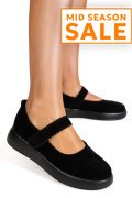 ESPADRILE NEGRE PIELE NATURALA INTOARSA TSP2650