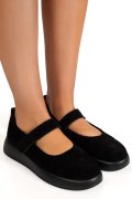 ESPADRILE NEGRE PIELE NATURALA INTOARSA TSP2650