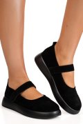 ESPADRILE NEGRE PIELE NATURALA INTOARSA TSP2650