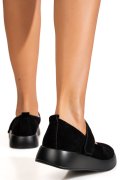 ESPADRILE NEGRE PIELE NATURALA INTOARSA TSP2650