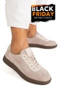 PANTOFI SPORT BEJ PIELE NATURALA INTOARSA FSP001-969