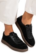 PANTOFI SPORT NEGRI PIELE NATURALA INTOARSA FSP001-969