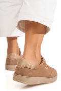 PANTOFI SPORT KHAKI PIELE NATURALA INTOARSA TSP2646