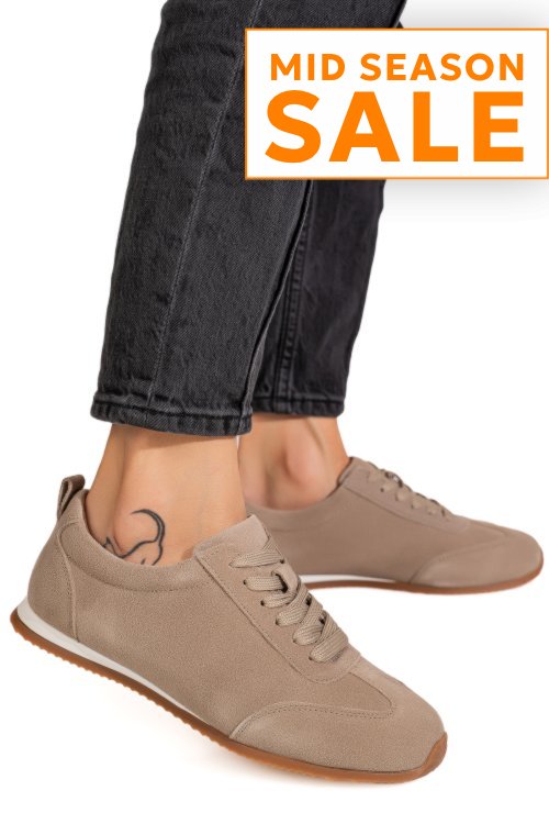Pantofi sport olive piele naturala intoarsa tsp2648