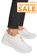 PANTOFI SPORT ALBI PIELE NATURALA QSPL1069