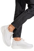 PANTOFI SPORT ALBI PIELE NATURALA QSPL1069