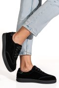 PANTOFI SPORT NEGRI PIELE NATURALA INTOARSA TSP2646