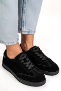 PANTOFI SPORT NEGRI PIELE NATURALA INTOARSA TSP2646