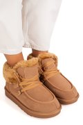 CIZME CAMEL PIELE NATURALA INTOARSA IS771220