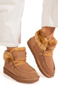 CIZME CAMEL PIELE NATURALA INTOARSA IS771220