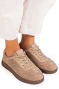 PANTOFI SPORT KHAKI PIELE NATURALA INTOARSA FSP001-969