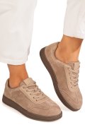 PANTOFI SPORT KHAKI PIELE NATURALA INTOARSA FSP001-969