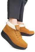 GHETE LIGHT BROWN PIELE NATURALA INTOARSA ASP603-1