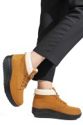 GHETE LIGHT BROWN PIELE NATURALA INTOARSA ASP603-1
