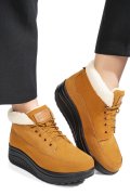 GHETE LIGHT BROWN PIELE NATURALA INTOARSA ASP603-1