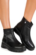 GHETE NEGRE PIELE NATURALA ASPM2807