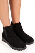 GHETE NEGRE PIELE NATURALA INTOARSA ASPM2808