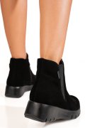 GHETE NEGRE PIELE NATURALA INTOARSA ASPM2808
