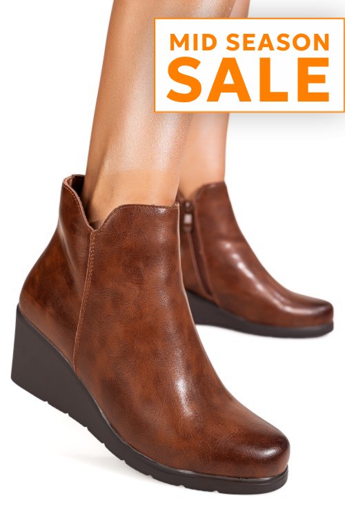 Ghete maro piele naturala aspm2809
