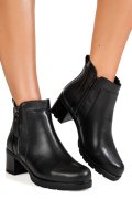 GHETE NEGRE PIELE NATURALA 1SP56
