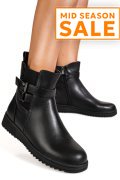 GHETE NEGRE PIELE NATURALA 1SP57