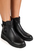 GHETE NEGRE PIELE NATURALA 1SP57
