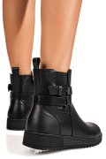 GHETE NEGRE PIELE NATURALA 1SP57