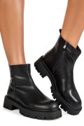 GHETE NEGRE PIELE NATURALA 1SP52