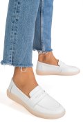 MOCASINI ALBI PIELE NATURALA 3SP701