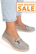 MOCASINI GRI PIELE NATURALA 3SP702
