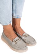 MOCASINI GRI PIELE NATURALA 3SP702