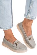 MOCASINI GRI PIELE NATURALA 3SP702