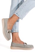 MOCASINI GRI PIELE NATURALA 3SP702