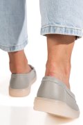 MOCASINI GRI PIELE NATURALA 3SP702