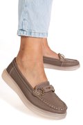 MOCASINI KHAKI PIELE NATURALA 3SP702