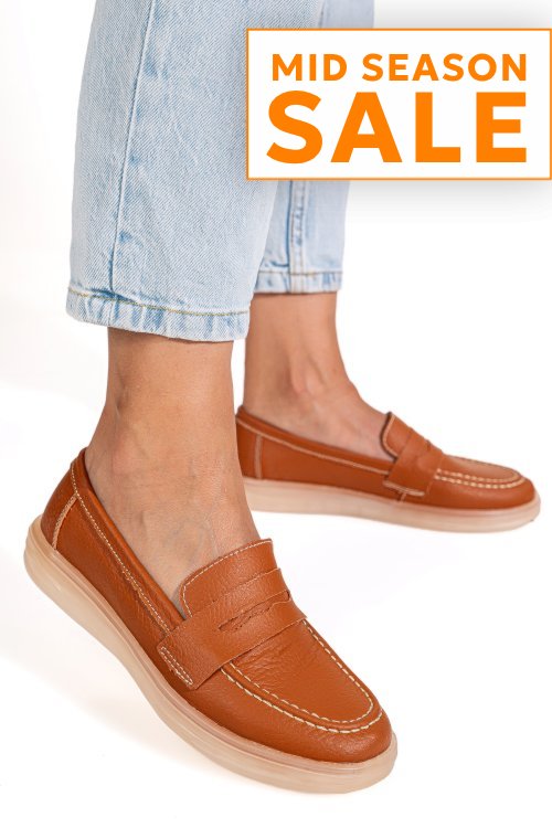 Mocasini camel piele naturala 3sp701