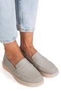 MOCASINI GRI PIELE NATURALA 3SP701