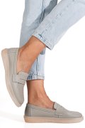 MOCASINI GRI PIELE NATURALA 3SP701
